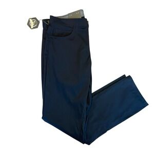 Rorie Whelan Golf‎ Pants Mens 36 X 32 Black Performance  Nylon/Spandex New